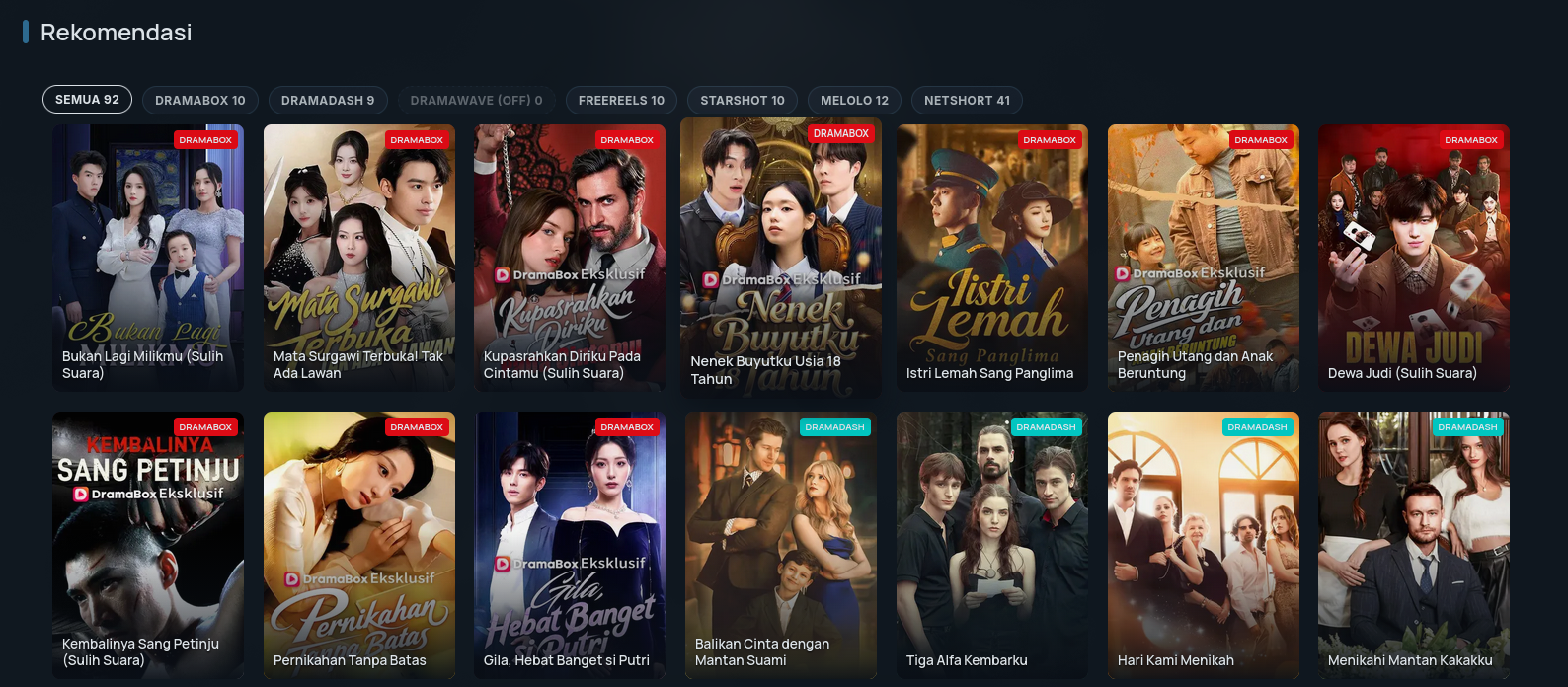 Web Stream Drama China preview