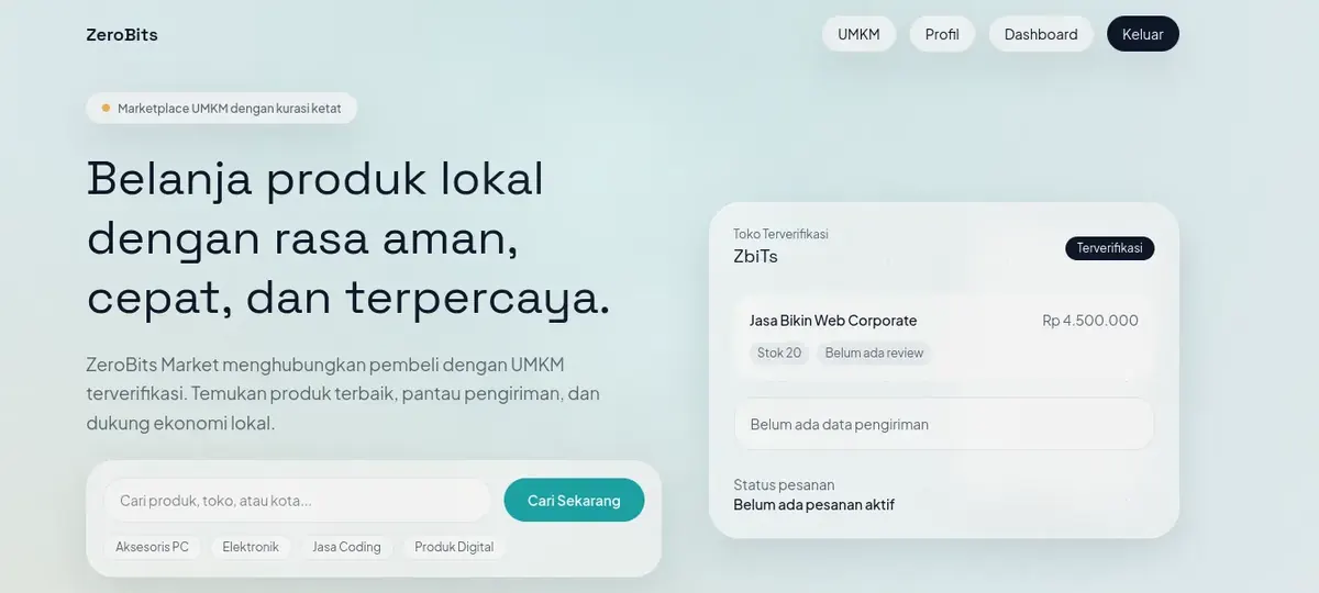 Marketplace Website preview